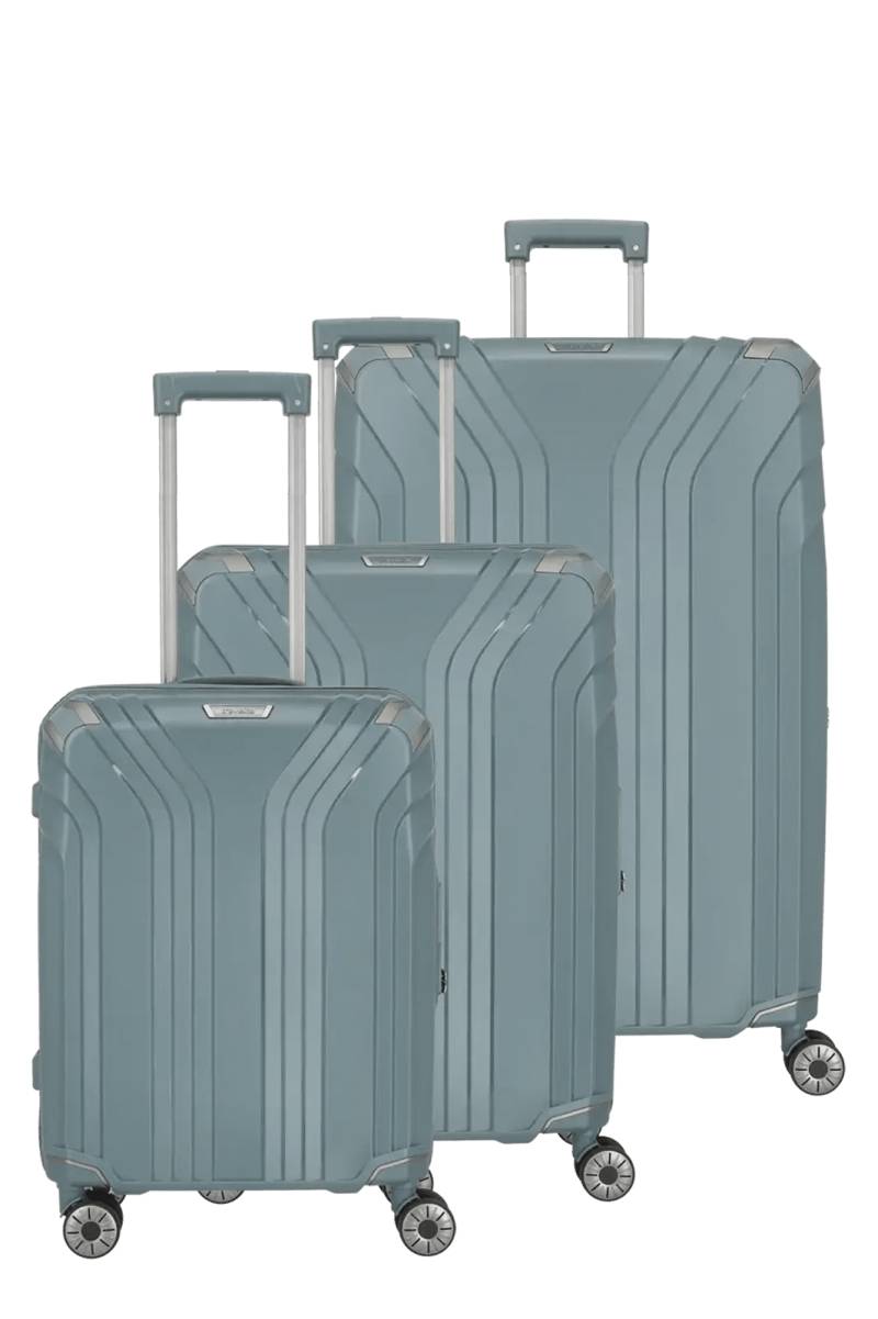 Travelite - ELVAA 3-tlg. Koffer-Set Blaugrau von Travelite