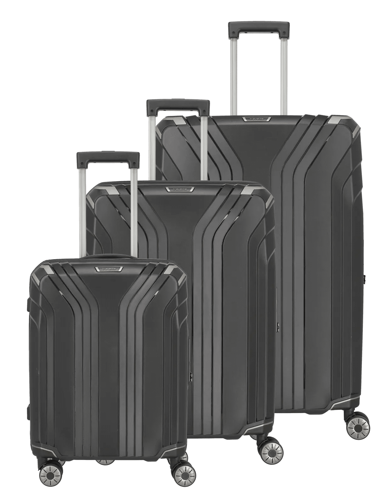 Travelite - ELVAA 3-tlg. Koffer-Set Schwarz von Travelite