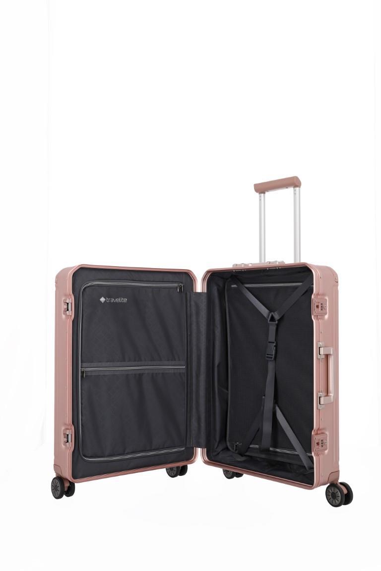 Travelite - NEXT 4Rad-Schalentrolley Next 4W Trolley M Rosa Rosa von Travelite