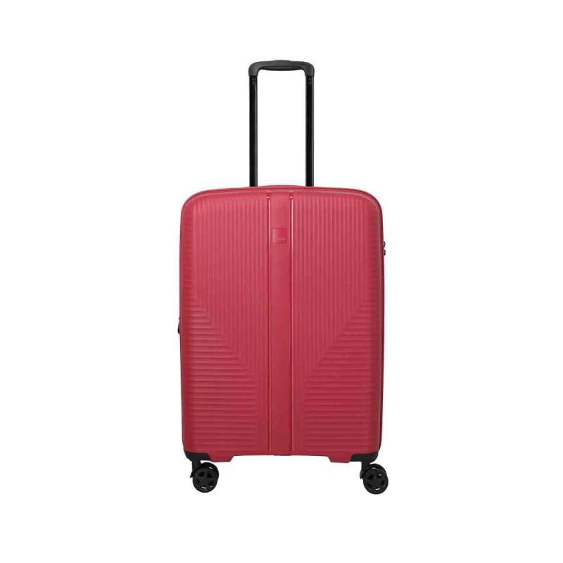 Travelite - Travelite Air Stripe Rot 4-Doppelrollen Trolley M erweiterbar 66cm rot von Travelite
