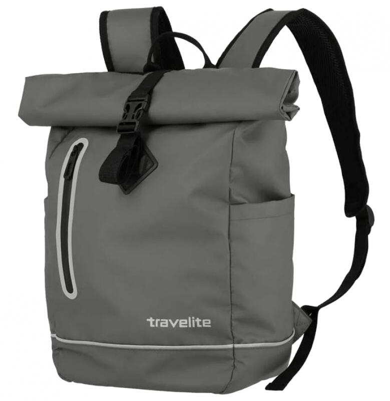 Travelite - Travelite Basics Rollup Rucksack Planenmaterial 19l anthrazit Grau von Travelite