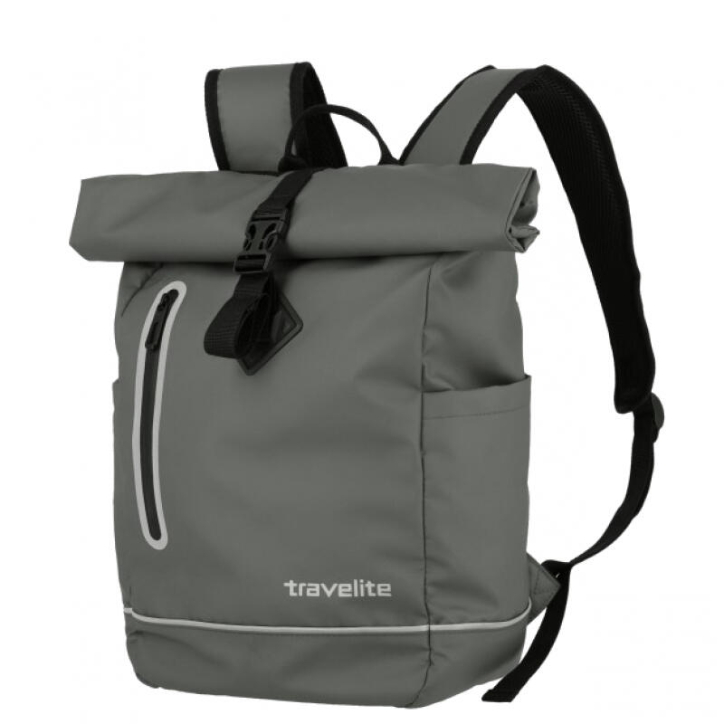 Travelite - Travelite Basics Rollup Rucksack Planenmaterial 19l grau Grau von Travelite