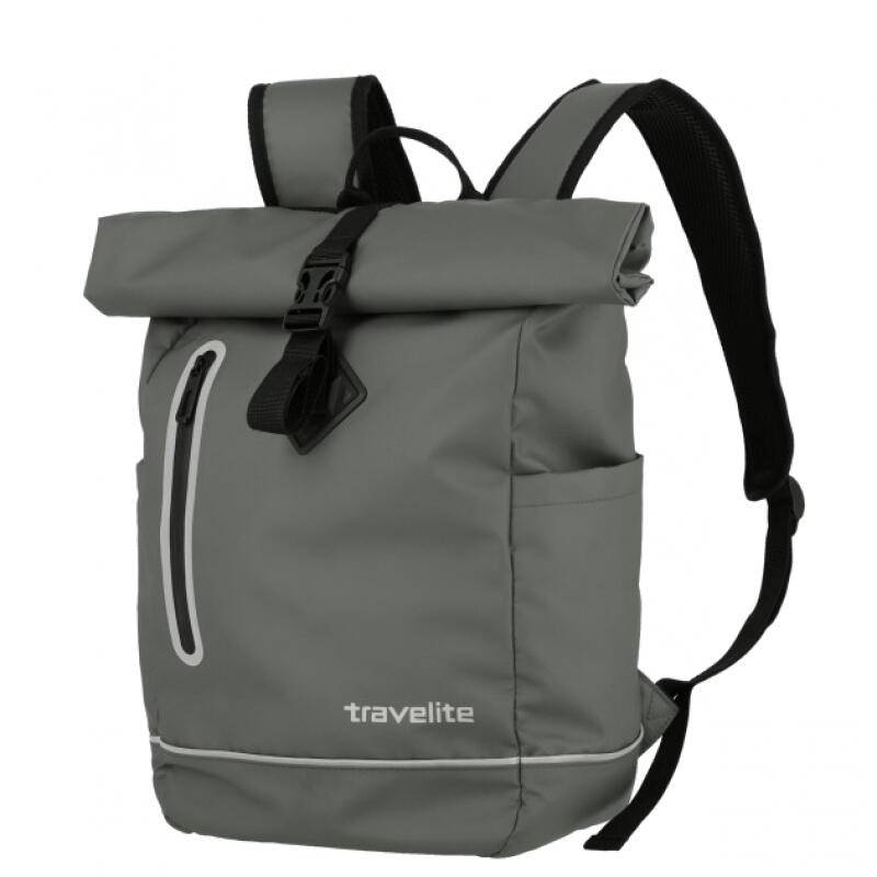 Travelite - Travelite Basics Rollup Rucksack Planenmaterial 19l grau Grau von Travelite