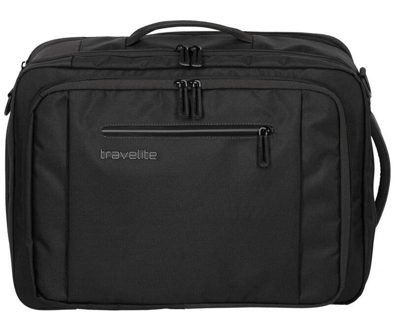 Travelite - Travelite Crosslite Bordtasche/Rucksack 43 cm 1,1 kg erweiterbar 25-31L Black Schwarz von Travelite