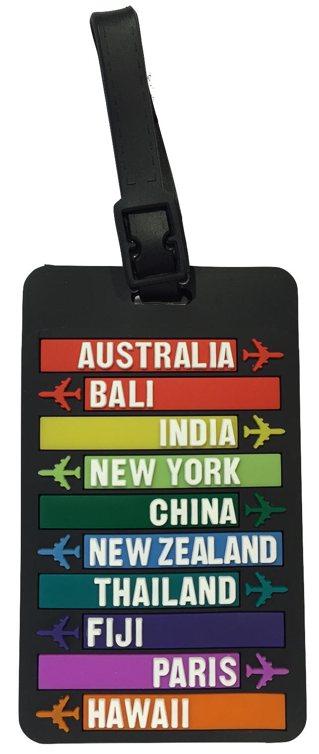 Travelite - Travelite Kofferanhänger groß Kunststoff Stadt und Land Multicolor von Travelite