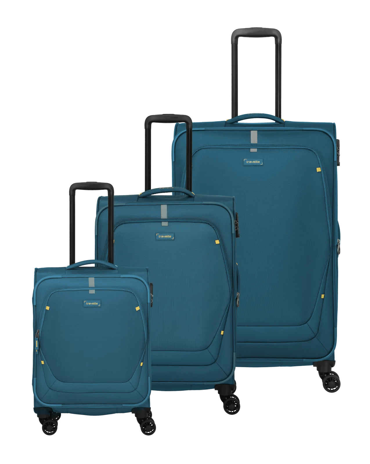 Travelite - UMBRIA 3 tlg. Koffer-Set L erw./ M erw./ S Petrol von Travelite