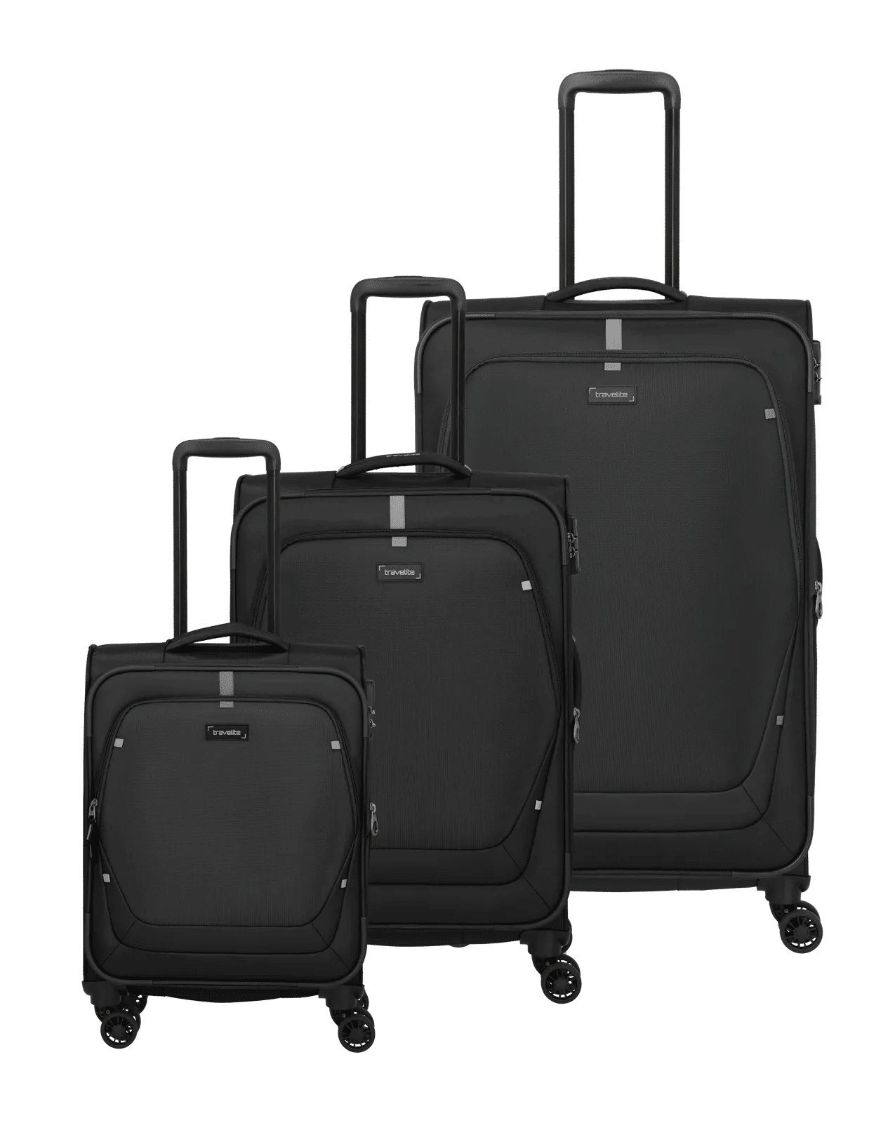 Travelite - UMBRIA 3 tlg. Koffer-Set L erw./ M erw./ S erw. Black von Travelite