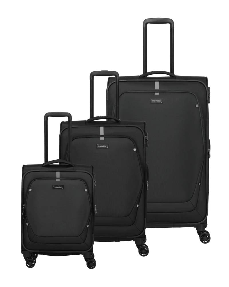 Travelite - UMBRIA 3 tlg. Koffer-Set L erw./ M erw./ S erw. Black von Travelite