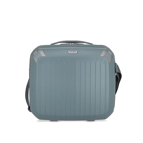 travelite Handgepäck Kosmetikkoffer Hartschale mit recyceltem Innenfutter, Gepäck Serie ELVAA: Stylisches Beautycase mit Schutzecken + Aufsteckfunktion, 36 cm, 20 Liter von Travelite