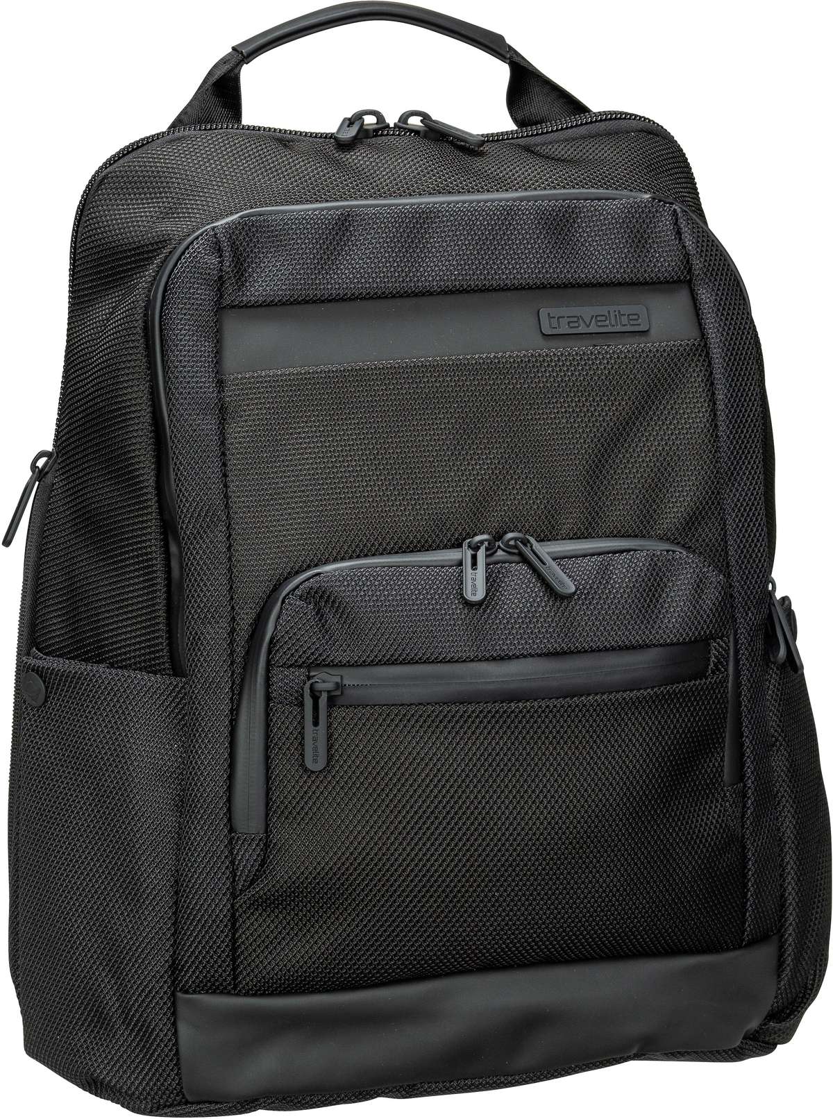 travelite Meet Business Backpack exp  in Schwarz (17 Liter), Laptoprucksack von Travelite