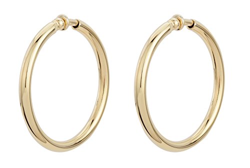 Traveller Ohrclip Creolen - Damen - Ø 45mm - 22kt vergoldet - 155052 von Traveller