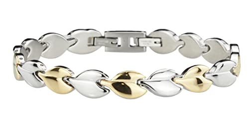 Traveller Armband - Edelstahl - bicolor - glänzed - 19cm von Traveller