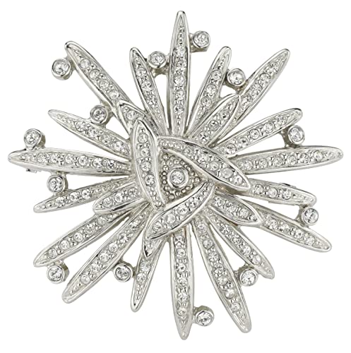 Traveller Brosche - Kristalle - Platiniert - 157583 von Traveller