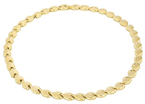 Traveller Collier - Edelstahl - vergoldet - matt/glänzed - 46cm von Traveller