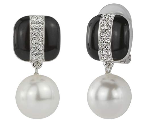 Traveller Ohrclip Damen Rhodiniert Perle 114224 von Traveller