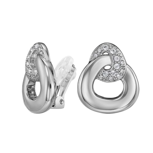 Traveller Ohrclip - Hänger - Damen - Silberfarben - Kristalle - Platiniert - 20 x 17 mm - 157739 von Traveller