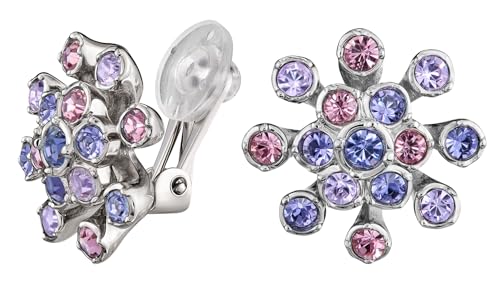 Traveller Ohrclip - violette Kristall - Platiniert - 157549 von Traveller