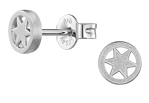Traveller Ohrstecker - Damen - Silber 925 - Stern - Made in Germany - 6 mm - 571001 von Traveller