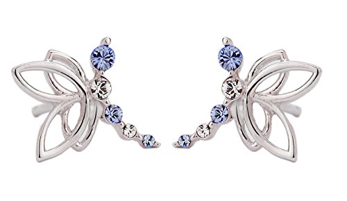 Traveller Ohrstecker - Kinder - Libelle hellblau - Silber 925-545211 von Traveller