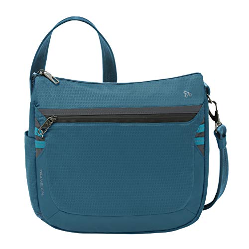 Travelon Anti-Diebstahl Active Medium Crossbody, Blaugrün/EIN Hauch von Paradies (Trace of Paradise), Einheitsgröße, Casual von Travelon