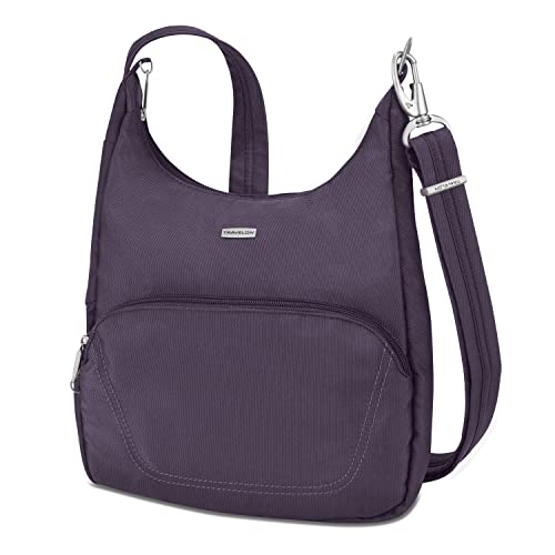 Travelon Diebstahlschutz, Klassisches Essential Umhängetasche, violett (Violett) - 42457 150 von Travelon