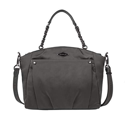 Travelon Parkview Umhängetasche mit Diebstahlschutz, Perlgrau, 13.5" x 10" x 4", Travelon Parkview Umhängetasche mit Diebstahlschutz von Travelon