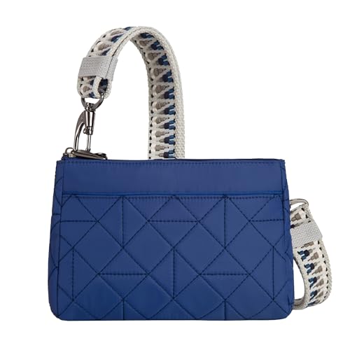 Travelon Unisex Diebstahlsichere Boho-Clutch-umhängetasche Crossbody, Üppiges Blau von Travelon
