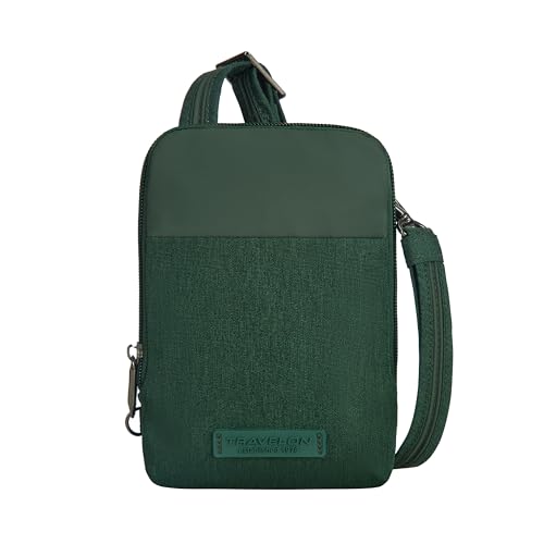 Travelon Unisex-Erwachsene Mini Diebstahlschutz Umhängetasche, Wald-Heather von Travelon