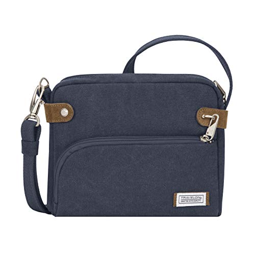 Travelon Unisex-Erwachsene Diebstahlsichere Heritage-umhängetasche Reisetaschen, Marineblau von Travelon