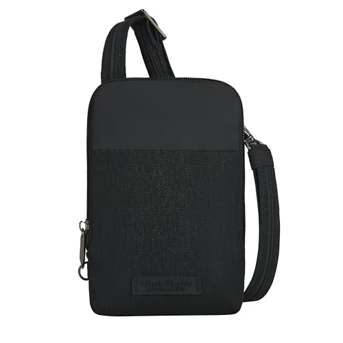 Travelon Unisex-Erwachsene Mini Diebstahlschutz Umhängetasche, Schwarz von Travelon