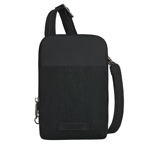 Travelon Uni-Erwachsene Mini Diebstahlschutz Umhängetasche, Schwarz von Travelon