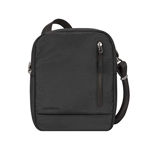 Travelon Unisex Urban Small Crossbody Bag Diebstahlschutz Umhängetasche, Schwarz von Travelon