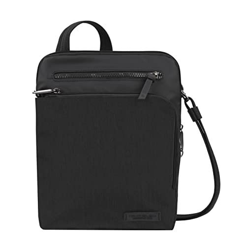 Travelon: Anti-Diebstahl-Umhängetasche, klein, Schwarz, 9.75 x 10.75 x 2, Diebstahlschutz Metro Small Crossbody von Travelon