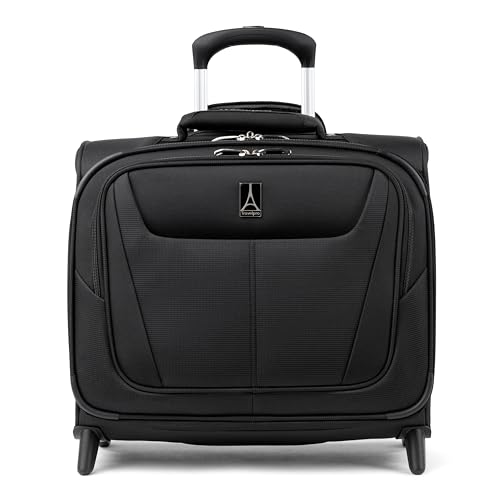 Travelpro Maxlite 5 Softside, leichte, rollbare Untersitz-Tragetasche, aufrechte 2-Rollen-Tasche, Herren und Damen, Schwarz, 40 cm von Travelpro