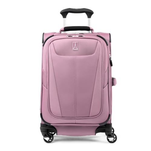 Travelpro Maxlite 5 Softside erweiterbares Handgepäck mit 4 Spinnerrädern, Leichter Koffer, Herren und Damen, Orchideenrosa-Lila, kompaktes Handgepäck, 55x35x23 cm von Travelpro