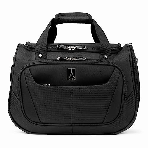 Travelpro Maxlite 5 Softside leichte Untersitz-Handgepäck-Reisetasche, Wochenend-Übernachtungstasche, Herren und Damen, Schwarz, 28x46x21cm von Travelpro