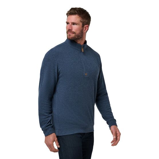 TravisMathew CLOUD SWEATER QUARTER ZIP Shirt Sweatshirt navy von TravisMathew