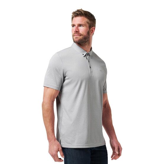 TravisMathew HANDSOME TOWN 3.0 Halbarm Polo hellgrau von TravisMathew