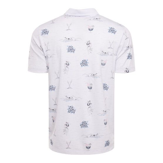 TravisMathew ISLAND PARADISE Halbarm Polo weiß von TravisMathew