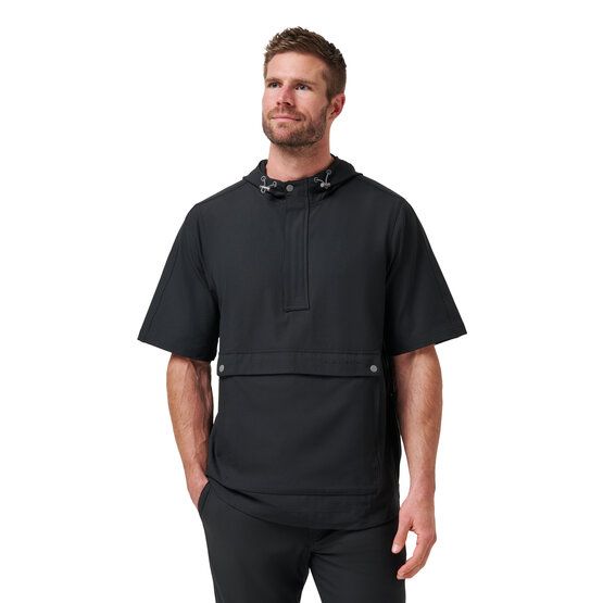 TravisMathew SPORT MODE HOODIE Halbarm Windshirt schwarz von TravisMathew