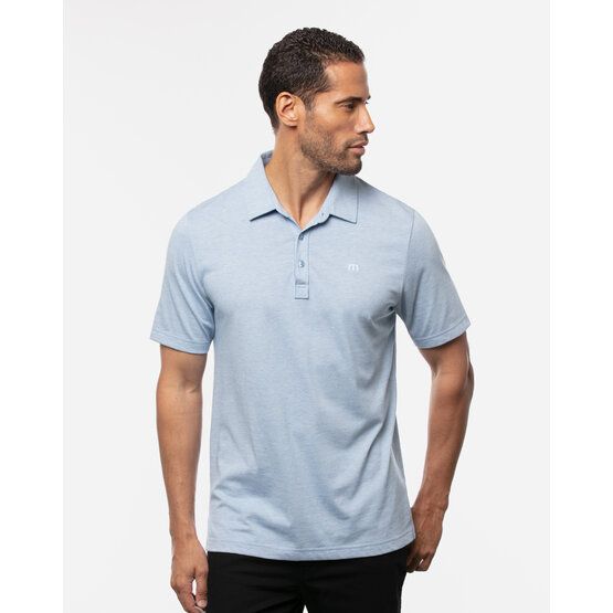 TravisMathew THE ZINNA Halbarm Polo hellblau von TravisMathew