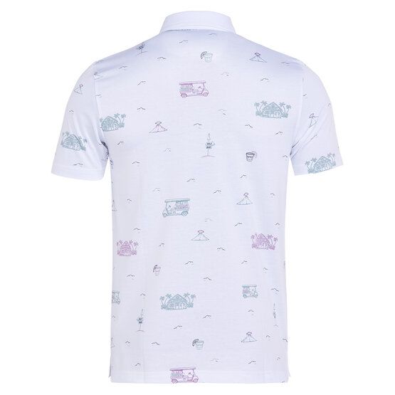 TravisMathew TIKI MAPES PRINT Halbarm Polo weiß von TravisMathew