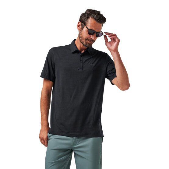 TravisMathew The Heater Halbarm Polo schwarz von TravisMathew