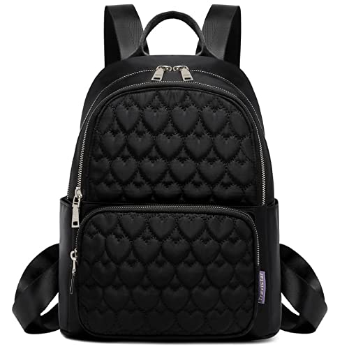 Travistar Rucksack Damen Klein Elegant Cityrucksack Modern Damenrucksack Wasserdicht Schultertasche Kleiner Rucksacktasche Diebstahlsicher Tagesrucksack Backpack Women für Reisen Arbeit Schwarz von Travistar