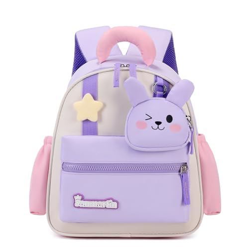 Travistar Rucksack Kinder für ab 2 Jahre Mädchen - Niedlich Kindergartenrucksack 8L Rucksack kindergarten Reiserucksack Schwimmrucksack Wanderrucksack Kinderrucksack mit Brustgurt - Lila von Travistar