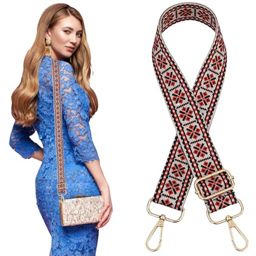 Traziewell Handtasche Gurt Taschengurt Breit Taschen Taschengurte Zum Wechseln Damen Bunter Verstellbarer Taschenriemen Breit 3,8cm 0330 von Traziewell