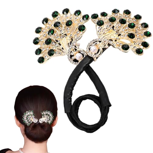 Duttmacher Damen Grün Dutt Maker - Kurze Haare Haarknotenmacher Twist Hairstyle Haarknotenmacher for Mädchen und Frauen 0507 von Traziewell