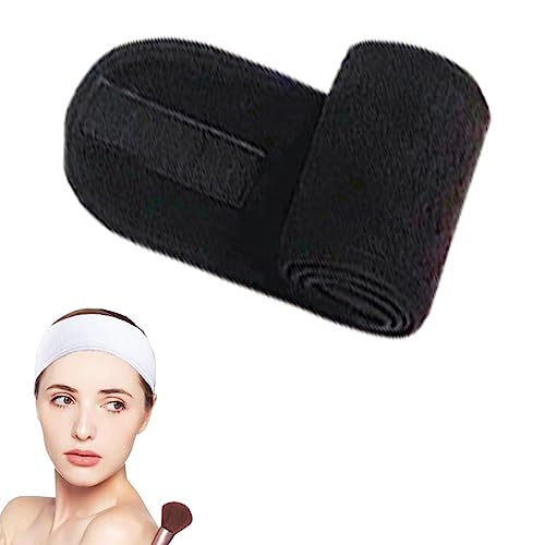 Traziewell Frauen Puffy Spa Gesichts-Stirnband Make-up Haarband Frauen Hautpflege Einstellbare Mikrofaser Stirnband zum Waschen Gesicht Sport Yoga Haar Make-up mit Magic Tape HB000107 von Traziewell