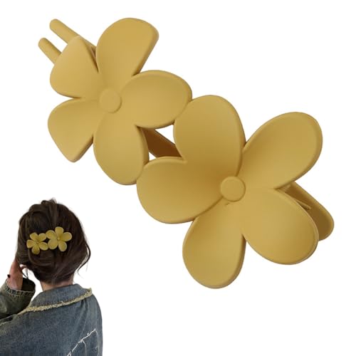 Traziewell Große Haarspange Haarklammer Haarspangen Frauen Groß Matt Entenschnabel Blume Haarnadeln für Damen Mädchen 0609 von Traziewell