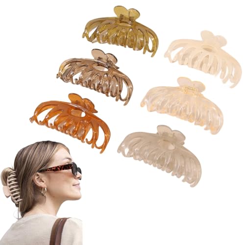 Traziewell Kleine Haarklammern Haarclips Damen Big Claw Clips für Dickes Haar für Frauen Haarklammer für Lange Lockiges Haar Rutschfest Haarspangen Mädchen 1205 von Traziewell